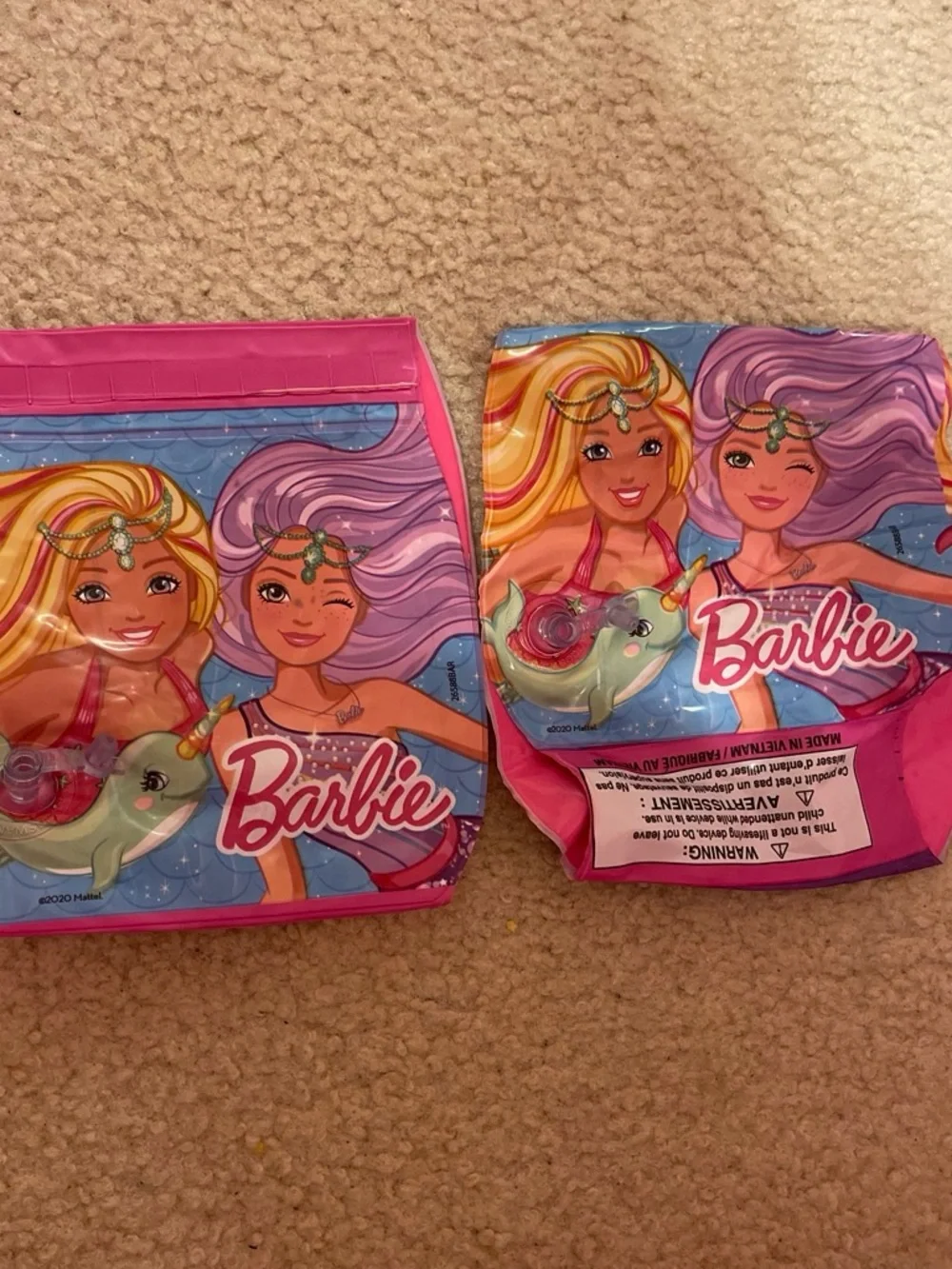 Barbie Pink & Blue Mermaid Arm Floaties